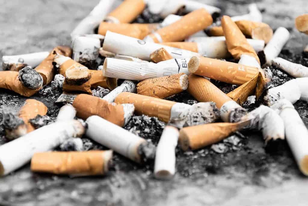 Why do we litter? Cigarette butts in an ugly clump