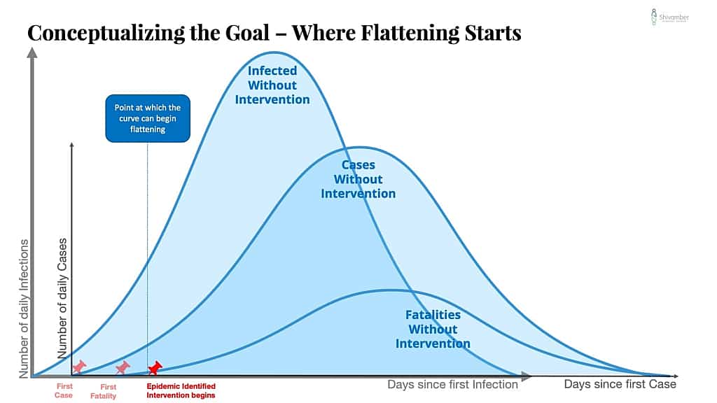 Conceptualizing the Goal of COVID-19 Strategy - Where the flattening starts